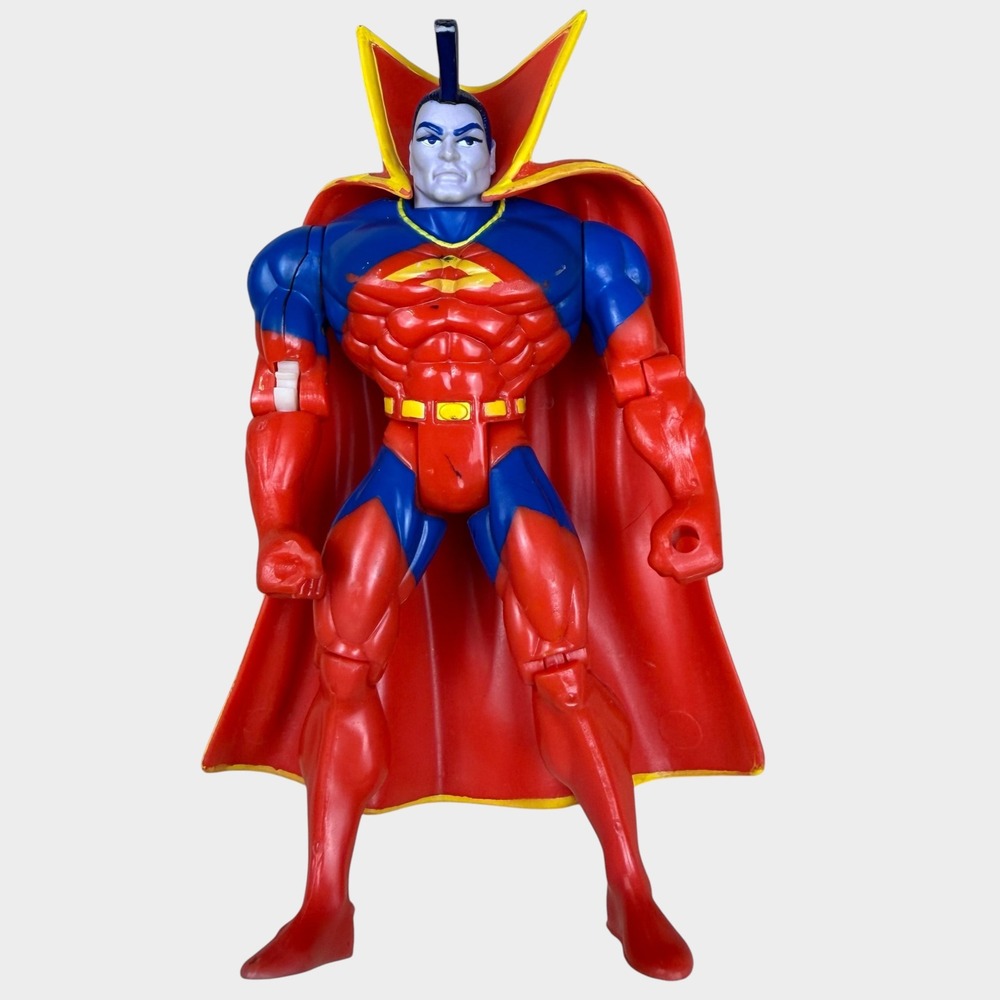 Vintage 1995 Marvel X-Men Gladiator Action Figure Toy Biz Inc Red Cape 5 inch